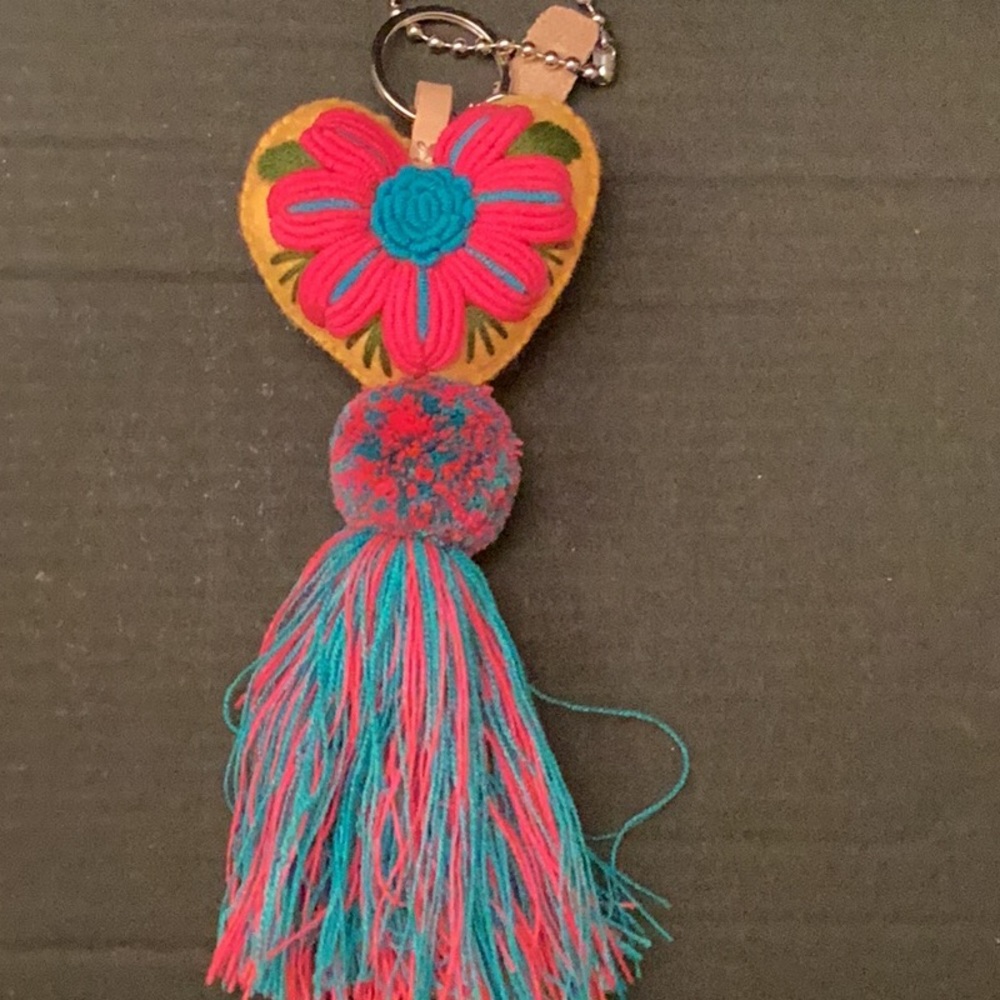 Consuela key ring tassel.